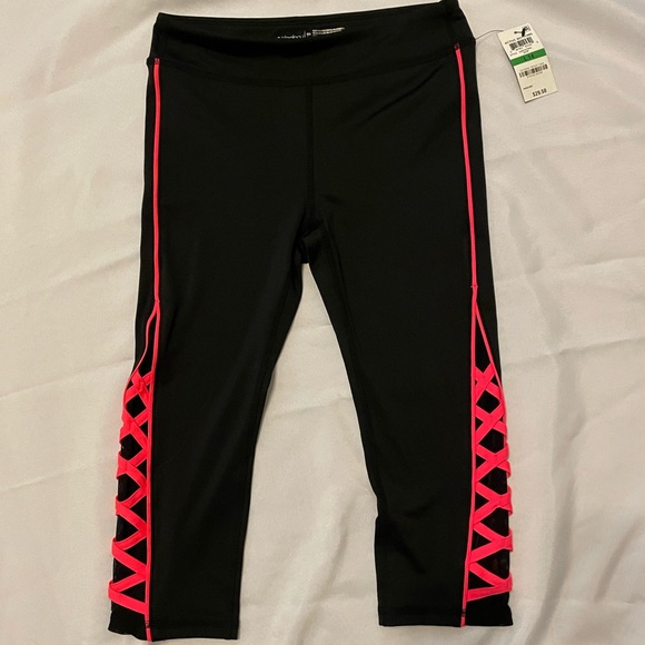 Girls ideology active cropped leggings new - Picture 1 of 4